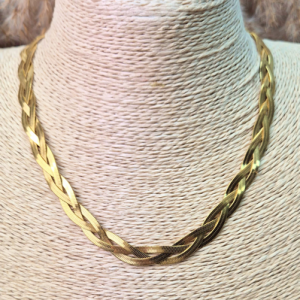 Collar Trenzado Dorado
