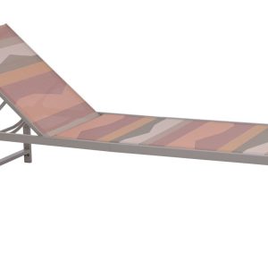 Tumbona de Jardín Reclinable Sunset de Acero y Textil