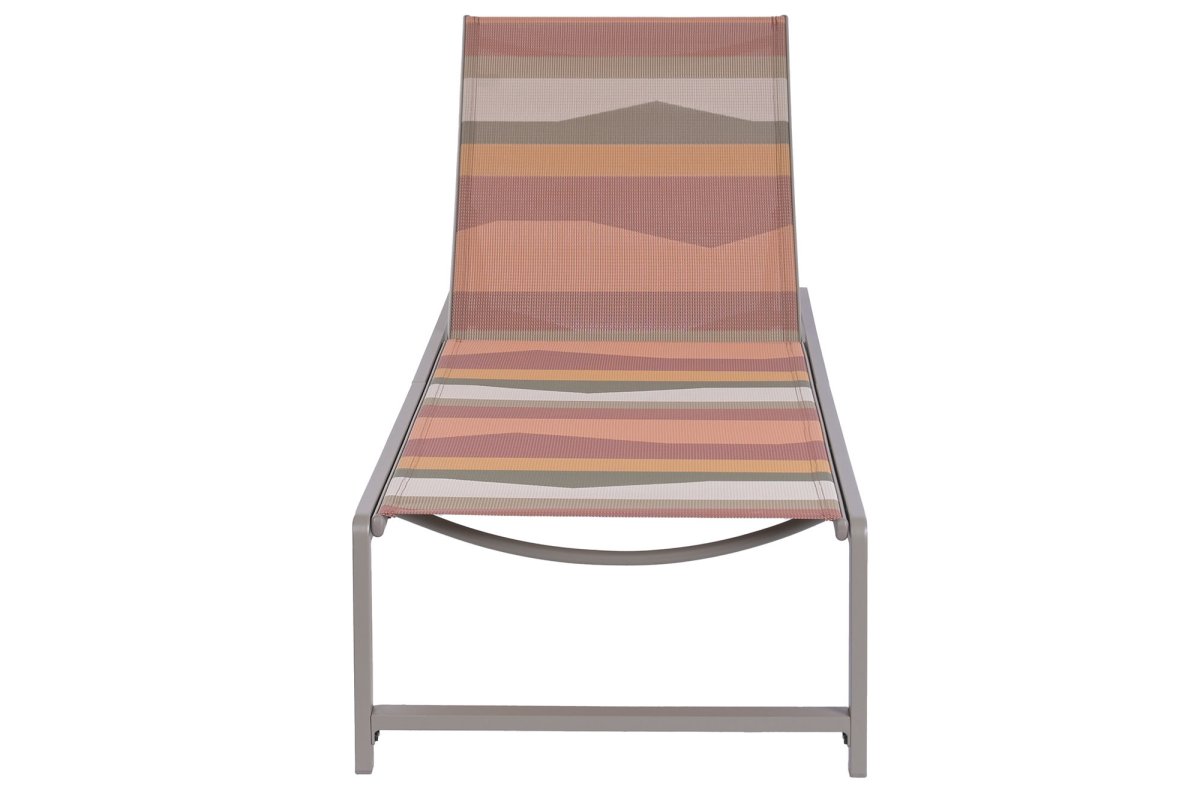 Tumbona de Jardín Reclinable Sunset de Acero y Textil - Imagen 4
