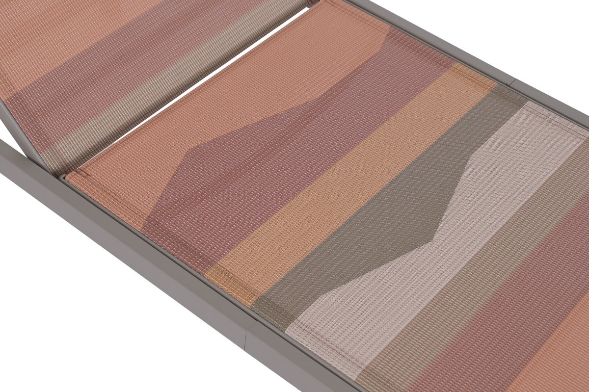 Tumbona de Jardín Reclinable Sunset de Acero y Textil - Imagen 6