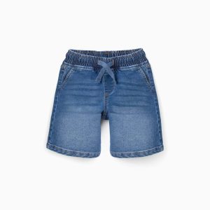 Bermuda vaquera niño denim goma ZKBAP0402_26026
