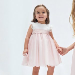 Vestido bebé bicolor