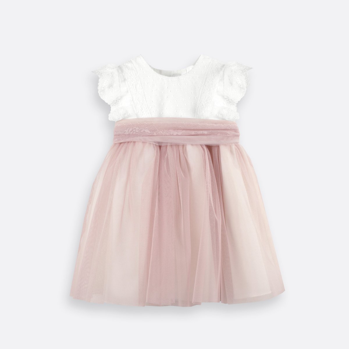 Vestido bebé bicolor - Imagen 4