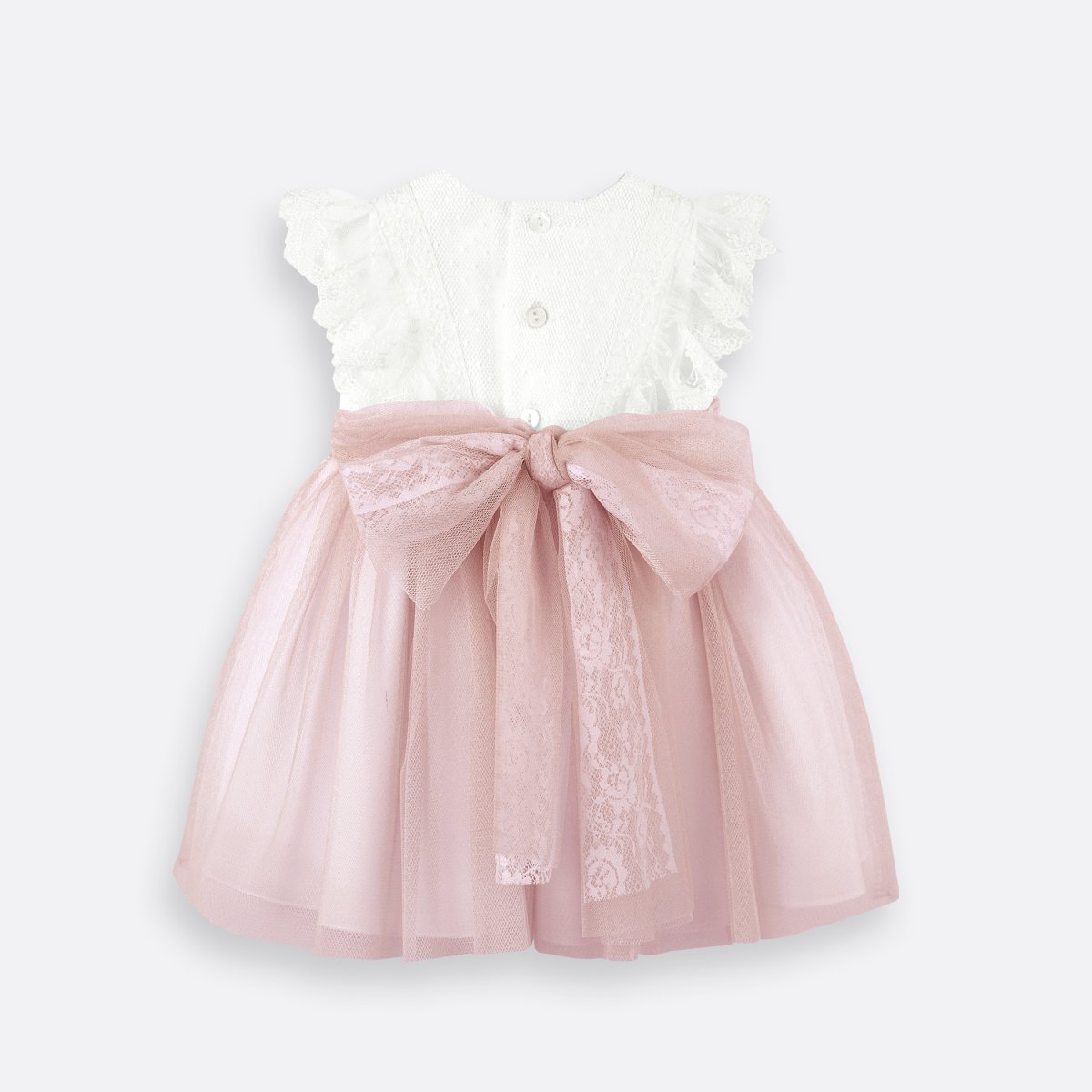 Vestido bebé bicolor - Imagen 3