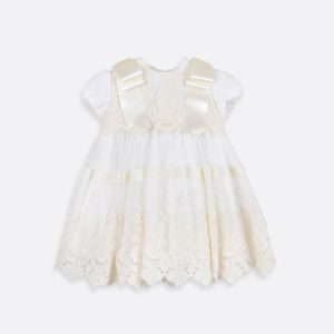 Vestido bebé en tul bordado
