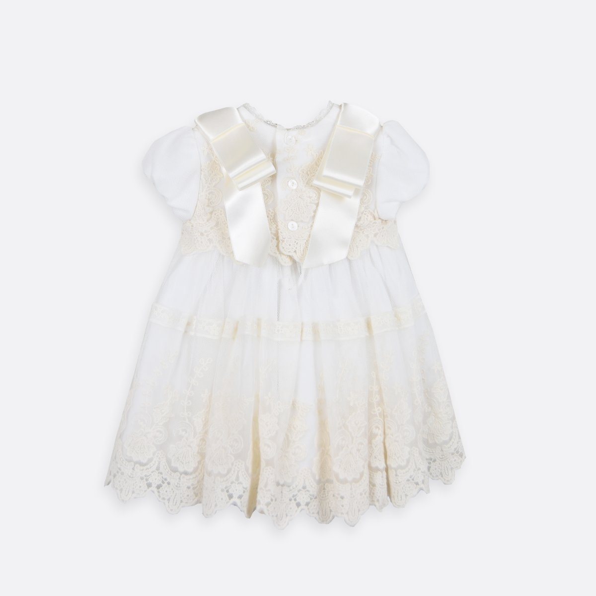 Vestido bebé en tul bordado - Imagen 3