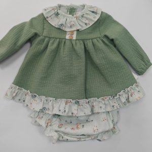Vestido Braguita Verde Animales