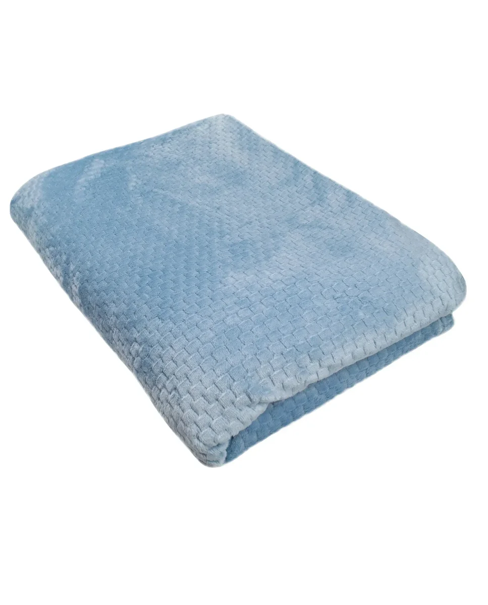 Manta jacquard de cuadros invierno - Imagen 4