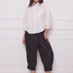 Chemise unie en coton