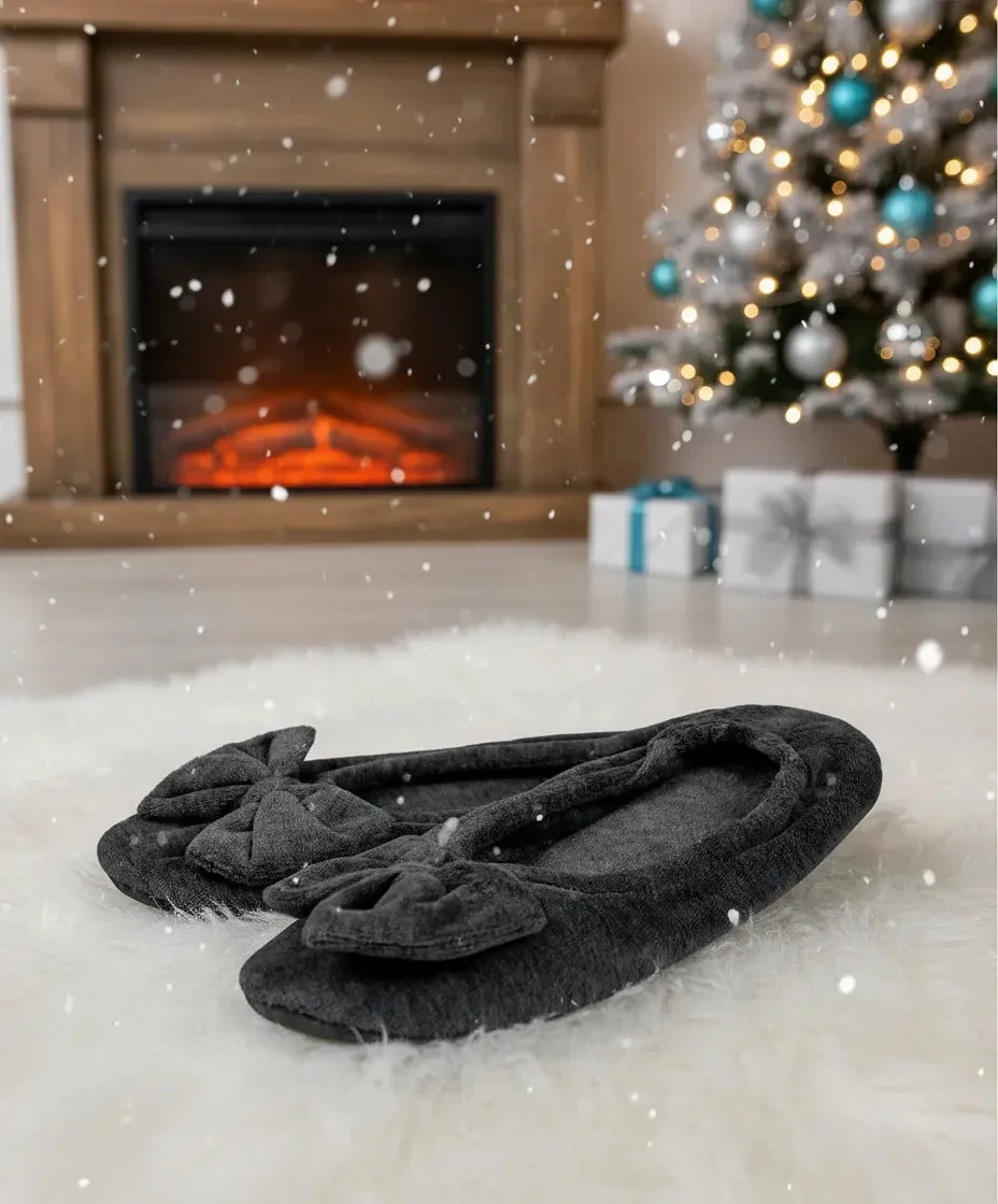 Zapatilla de casa mujer terciopelo - Imagen 4