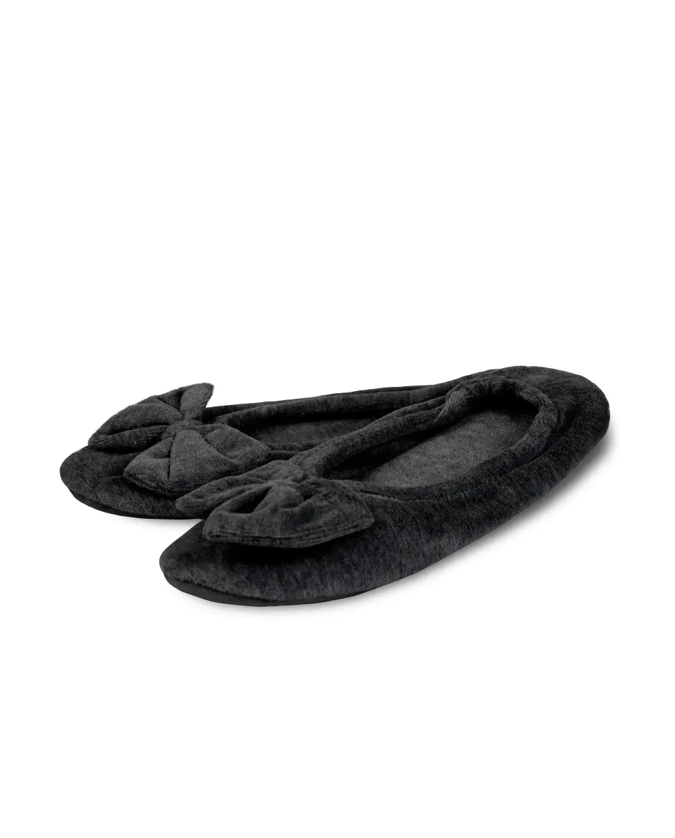 Zapatilla de casa mujer terciopelo - Imagen 3