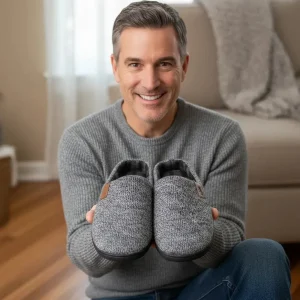 Zapatillas de hombre abiertas grises
